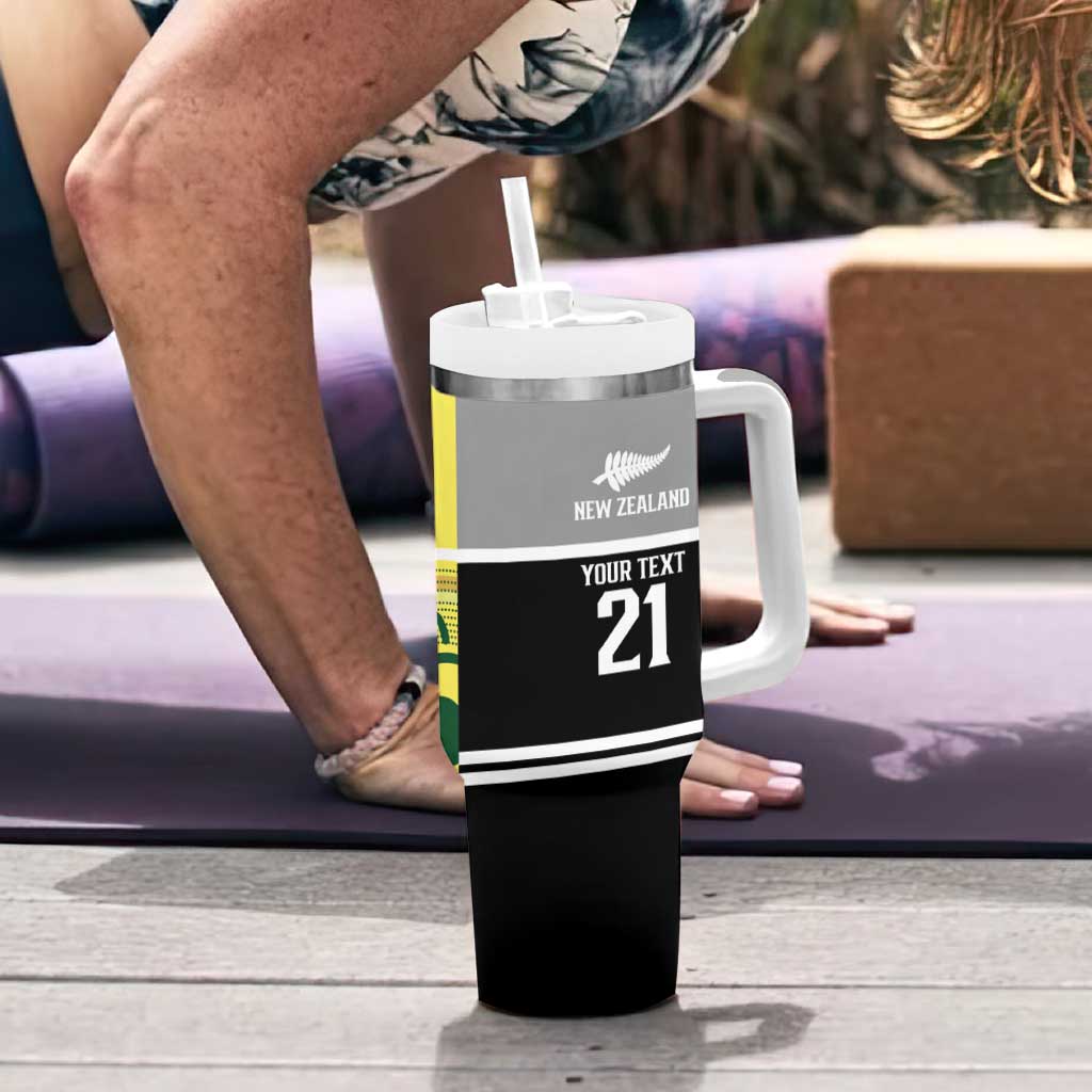 Custom Cricket AUNZ Spirit Tumbler With Handle Aussie New Zealand Retro Edition - Aussie Hoodie
