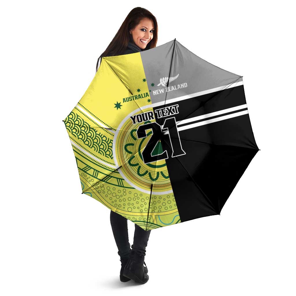 Custom Cricket AUNZ Spirit Umbrella Aussie New Zealand Retro Edition - Aussie Hoodie