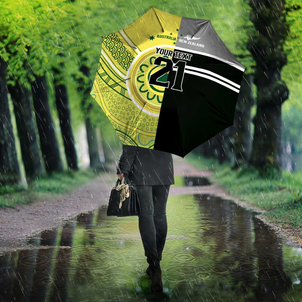 Custom Cricket AUNZ Spirit Umbrella Aussie New Zealand Retro Edition - Aussie Hoodie