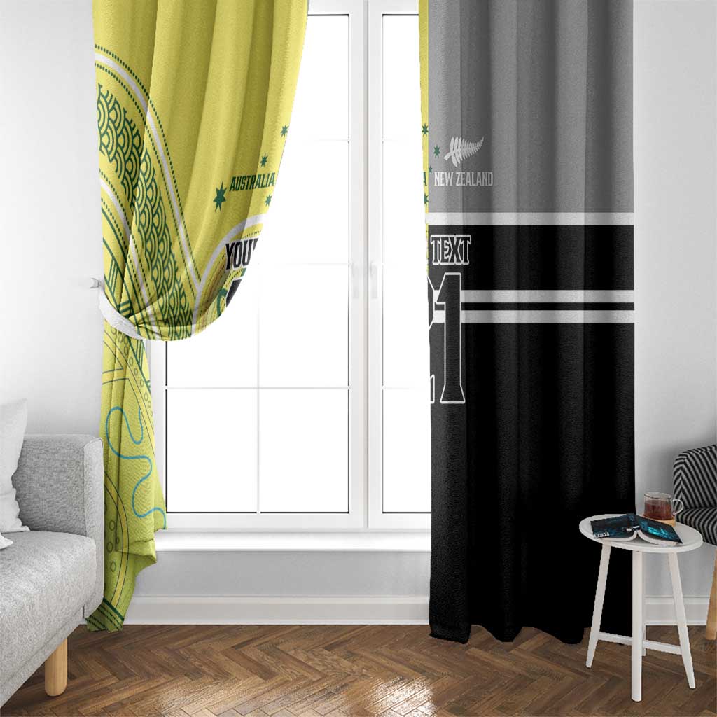 Custom Cricket AUNZ Spirit Window Curtain Aussie New Zealand Retro Edition - Aussie Hoodie