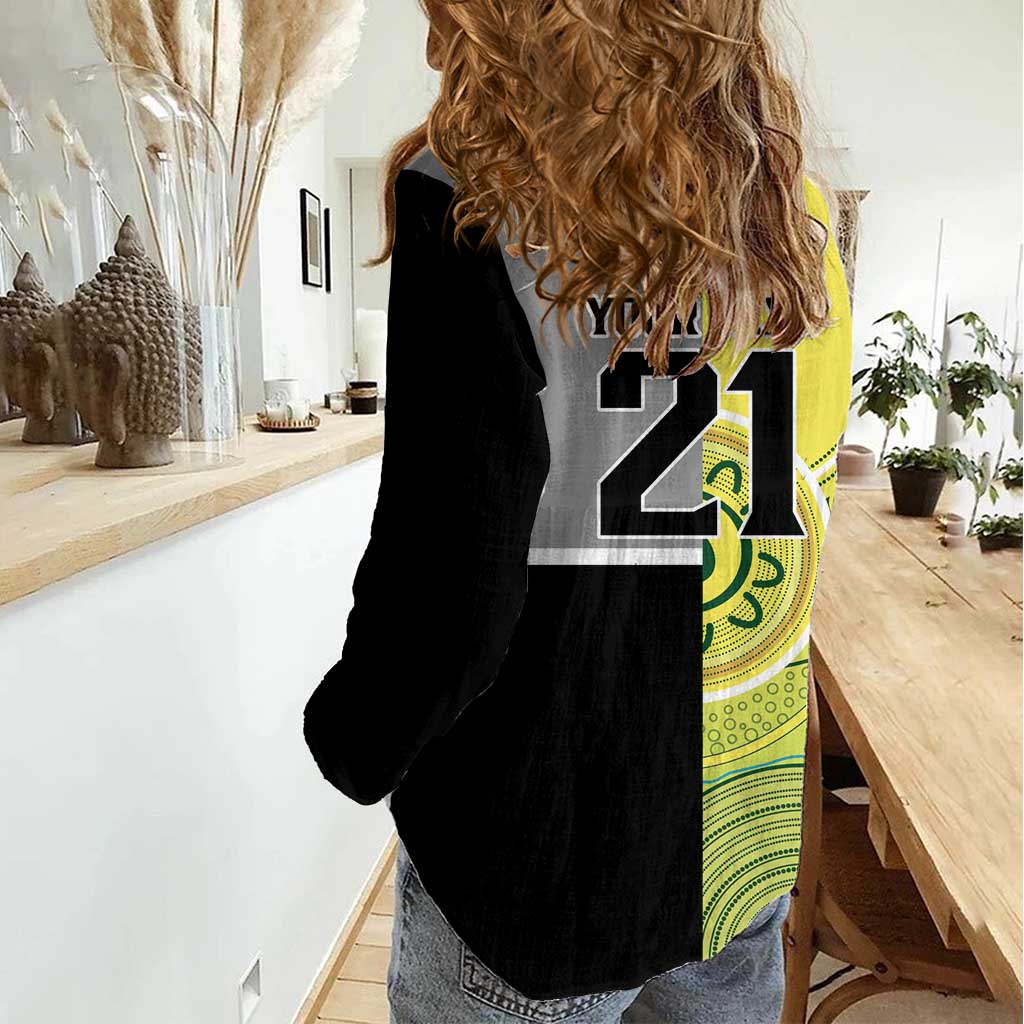 Custom Cricket AUNZ Spirit Women Casual Shirt Aussie New Zealand Retro Edition - Aussie Hoodie