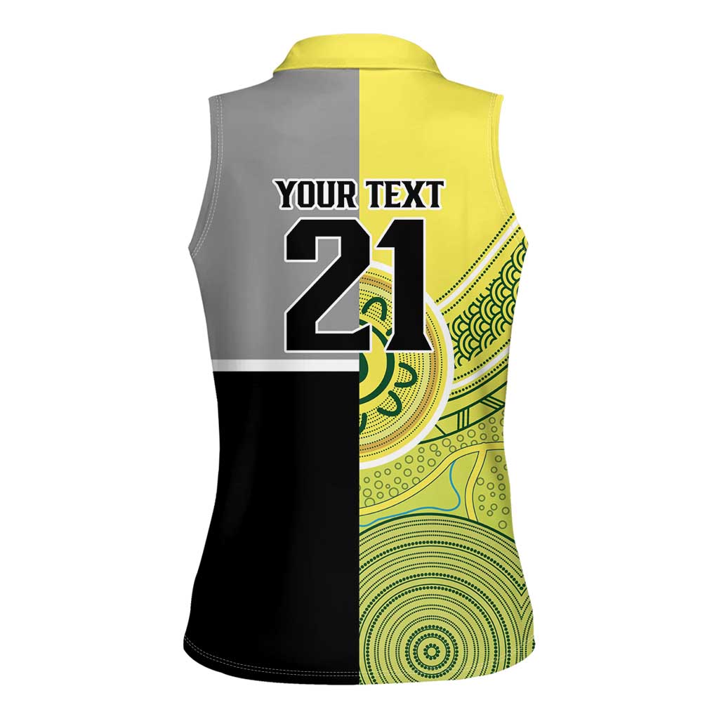 Custom Cricket AUNZ Spirit Women Sleeveless Polo Shirt Aussie New Zealand Retro Edition - Aussie Hoodie