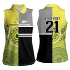 Custom Cricket AUNZ Spirit Women Sleeveless Polo Shirt Aussie New Zealand Retro Edition - Aussie Hoodie