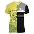 Custom Cricket AUNZ Spirit Women V-Neck T-Shirt Aussie New Zealand Retro Edition - Aussie Hoodie