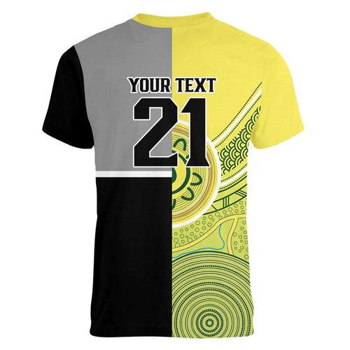 Custom Cricket AUNZ Spirit Women V-Neck T-Shirt Aussie New Zealand Retro Edition - Aussie Hoodie