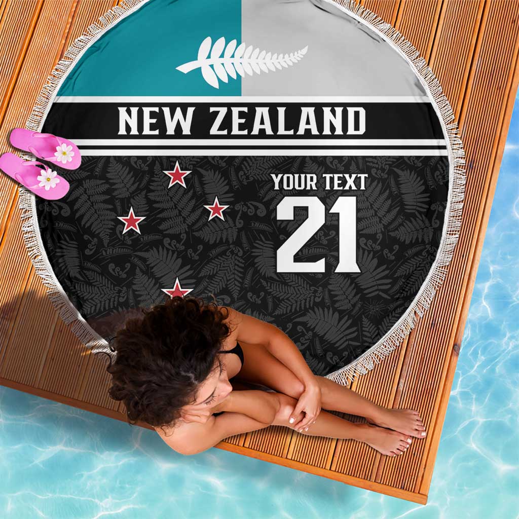 Custom NZ Cricket Pride Beach Blanket Silver Fern Fan Supporter Apparel - Aussie Hoodie