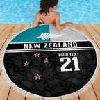 Custom NZ Cricket Pride Beach Blanket Silver Fern Fan Supporter Apparel - Aussie Hoodie