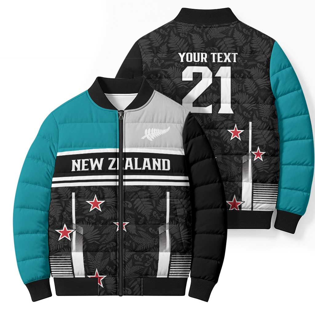 Custom NZ Cricket Pride Bomber Puffer Jacket Silver Fern Fan Supporter Apparel - Aussie Hoodie
