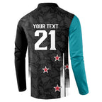 Custom NZ Cricket Pride Button Sweatshirt Silver Fern Fan Supporter Apparel - Aussie Hoodie