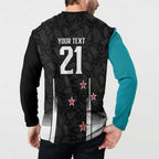 Custom NZ Cricket Pride Button Sweatshirt Silver Fern Fan Supporter Apparel - Aussie Hoodie