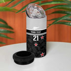 Custom NZ Cricket Pride 4 in 1 Can Cooler Tumbler Silver Fern Fan Supporter Apparel - Aussie Hoodie