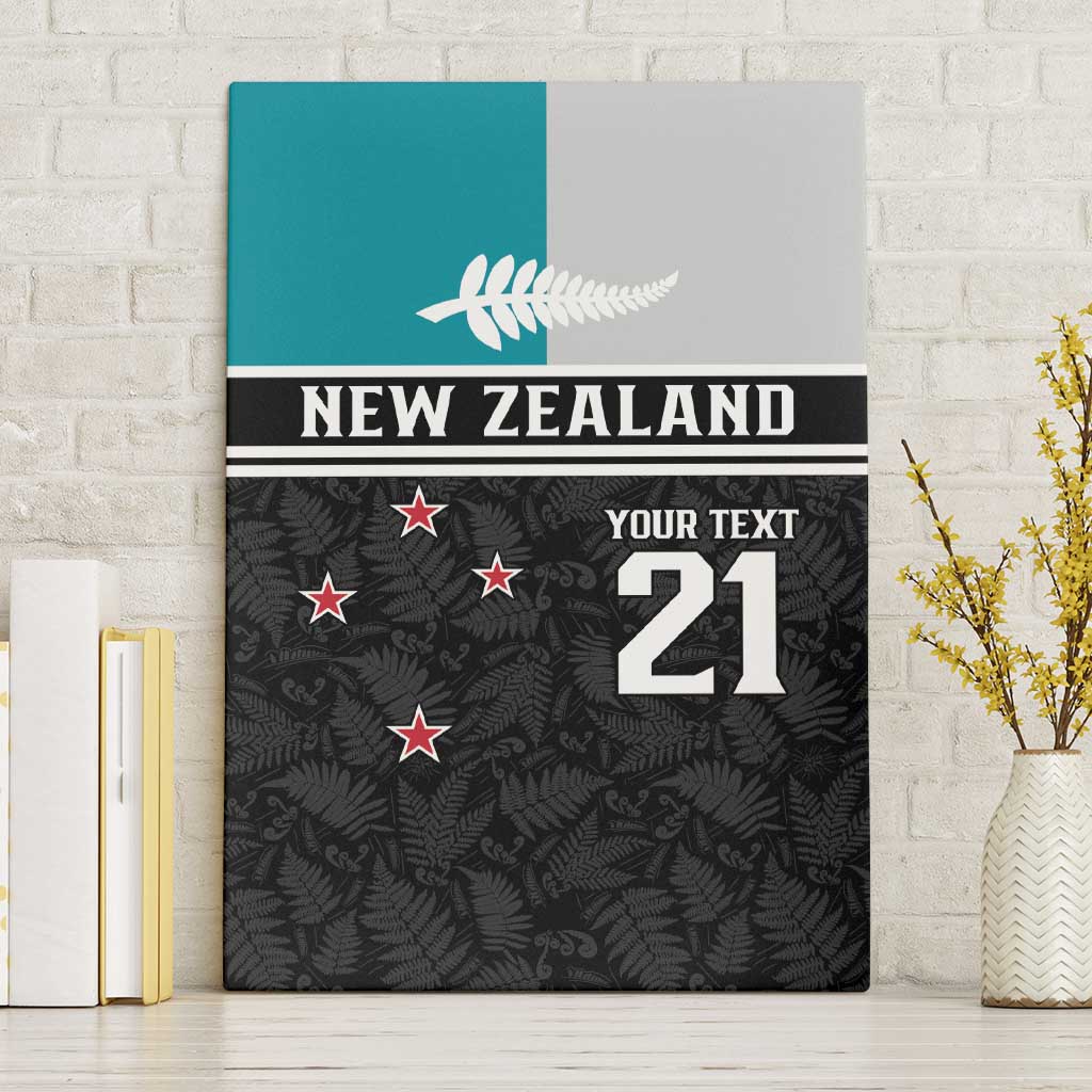 Custom NZ Cricket Pride Canvas Wall Art Silver Fern Fan Supporter Apparel - Aussie Hoodie