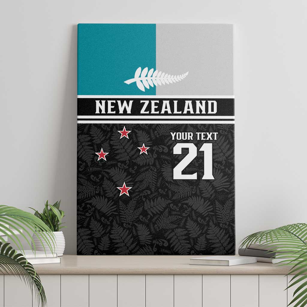 Custom NZ Cricket Pride Canvas Wall Art Silver Fern Fan Supporter Apparel - Aussie Hoodie