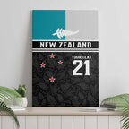 Custom NZ Cricket Pride Canvas Wall Art Silver Fern Fan Supporter Apparel - Aussie Hoodie