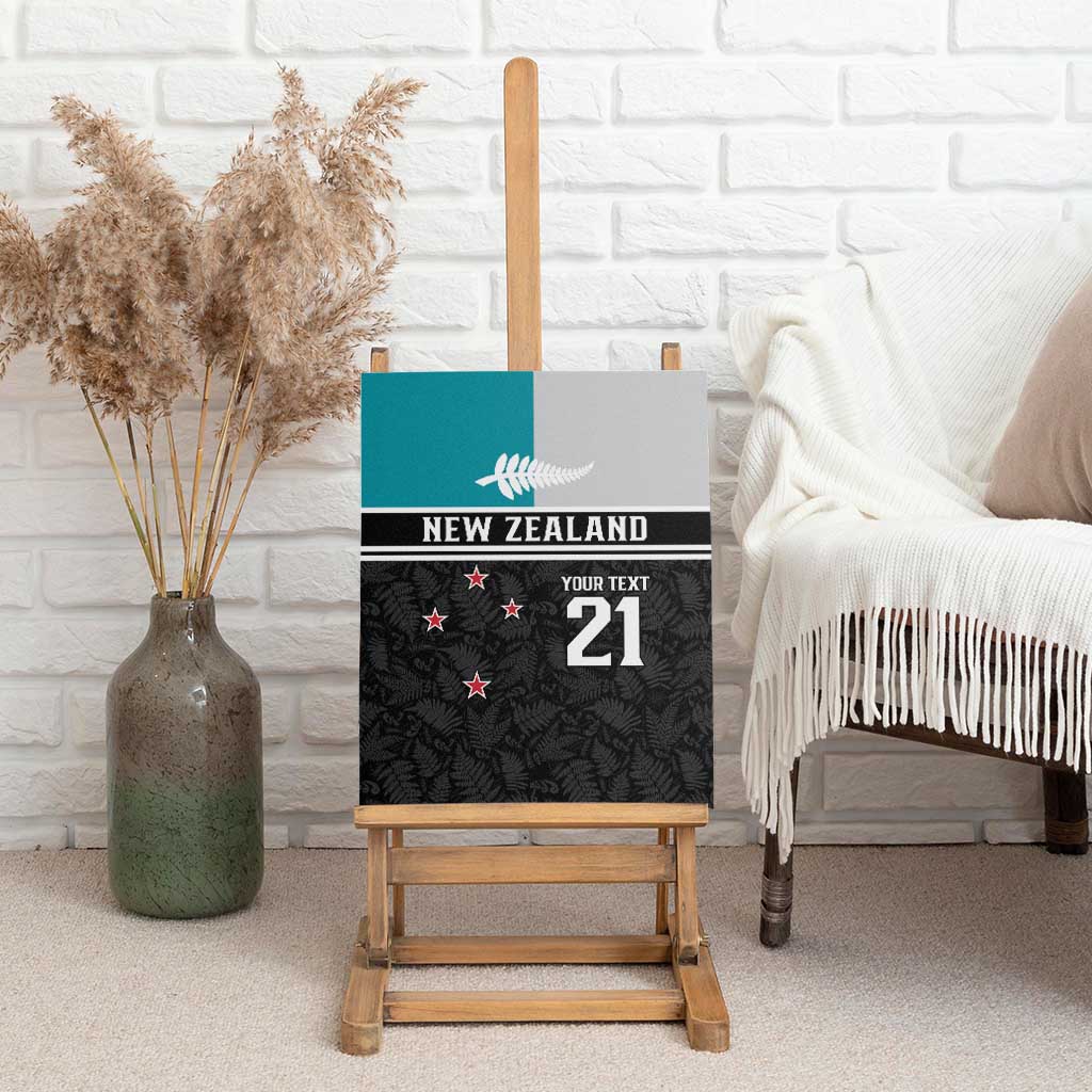 Custom NZ Cricket Pride Canvas Wall Art Silver Fern Fan Supporter Apparel - Aussie Hoodie