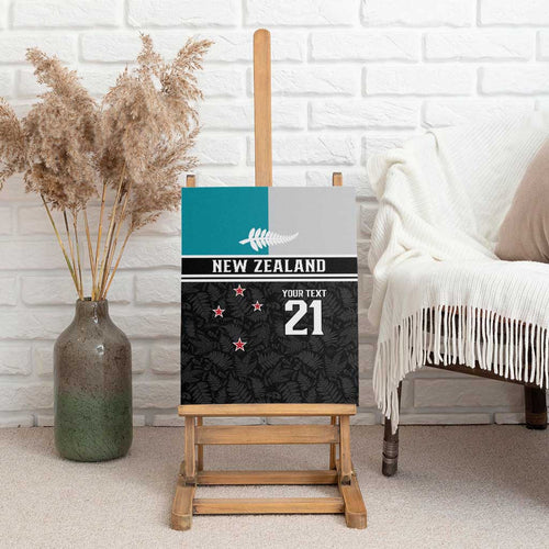 Custom NZ Cricket Pride Canvas Wall Art Silver Fern Fan Supporter Apparel - Aussie Hoodie