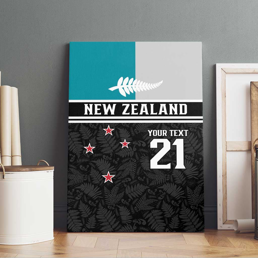 Custom NZ Cricket Pride Canvas Wall Art Silver Fern Fan Supporter Apparel - Aussie Hoodie