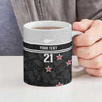 Custom NZ Cricket Pride Ceramic Mug Silver Fern Fan Supporter Apparel - Aussie Hoodie