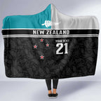Custom NZ Cricket Pride Hooded Blanket Silver Fern Fan Supporter Apparel - Aussie Hoodie