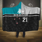 Custom NZ Cricket Pride Hooded Blanket Silver Fern Fan Supporter Apparel - Aussie Hoodie