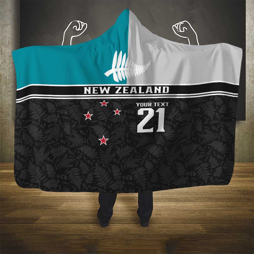 Custom NZ Cricket Pride Hooded Blanket Silver Fern Fan Supporter Apparel - Aussie Hoodie