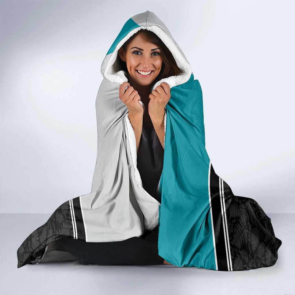 Custom NZ Cricket Pride Hooded Blanket Silver Fern Fan Supporter Apparel - Aussie Hoodie