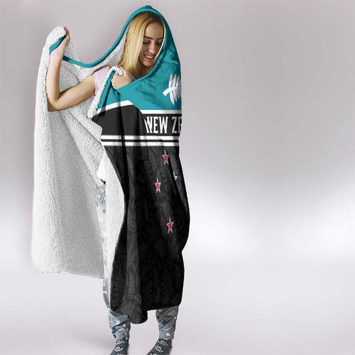 Custom NZ Cricket Pride Hooded Blanket Silver Fern Fan Supporter Apparel - Aussie Hoodie