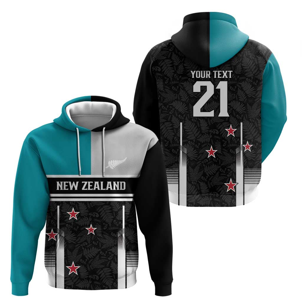 Custom NZ Cricket Pride Hoodie Silver Fern Fan Supporter Apparel - Aussie Hoodie