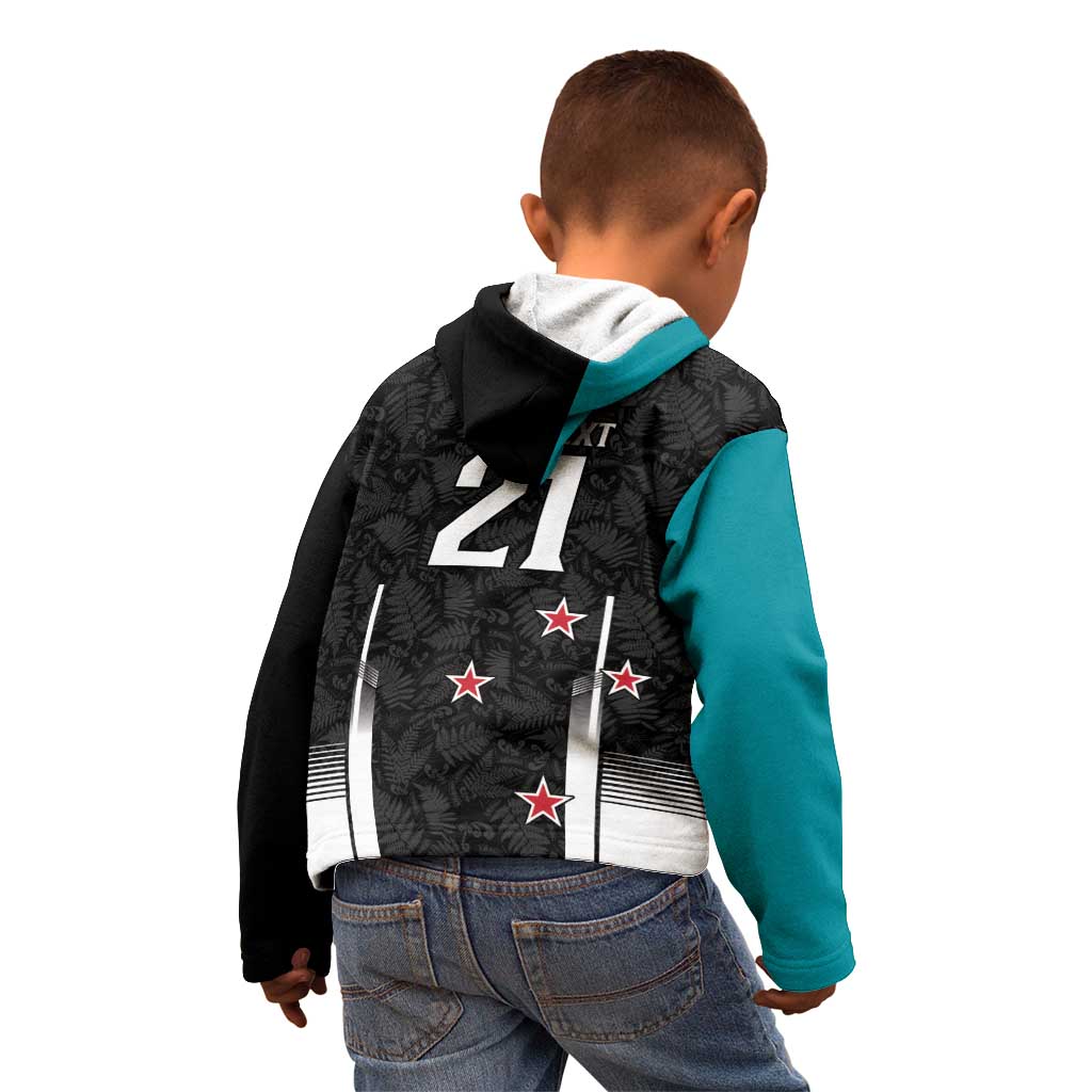 Custom NZ Cricket Pride Kid Hoodie Silver Fern Fan Supporter Apparel - Aussie Hoodie