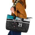 Custom NZ Cricket Pride Leather Tote Bag Silver Fern Fan Supporter Apparel - Aussie Hoodie