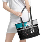 Custom NZ Cricket Pride Leather Tote Bag Silver Fern Fan Supporter Apparel - Aussie Hoodie