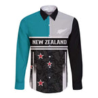 Custom NZ Cricket Pride Long Sleeve Button Shirt Silver Fern Fan Supporter Apparel - Aussie Hoodie