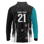 Custom NZ Cricket Pride Long Sleeve Polo Shirt Silver Fern Fan Supporter Apparel - Aussie Hoodie
