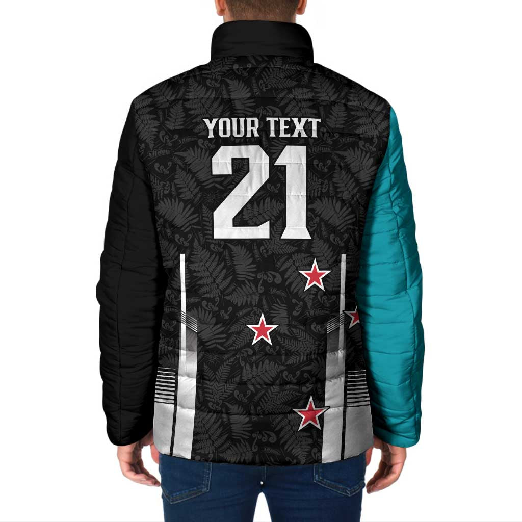 Custom NZ Cricket Pride Padded Jacket Silver Fern Fan Supporter Apparel - Aussie Hoodie