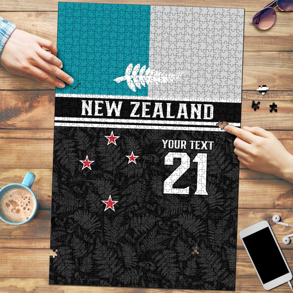 Custom NZ Cricket Pride Puzzle Silver Fern Fan Supporter Apparel - Aussie Hoodie