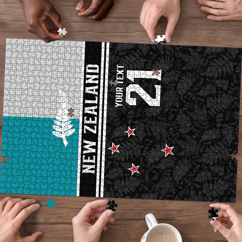 Custom NZ Cricket Pride Puzzle Silver Fern Fan Supporter Apparel - Aussie Hoodie