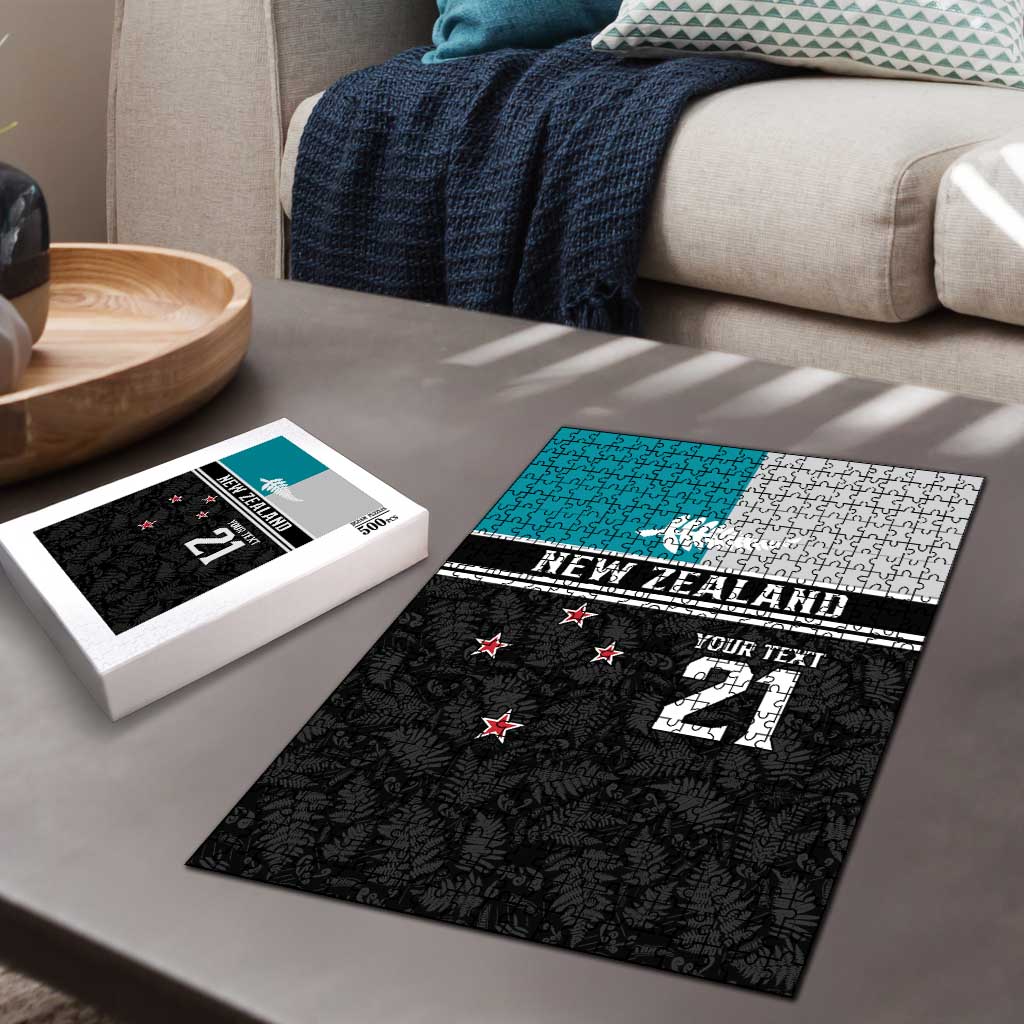 Custom NZ Cricket Pride Puzzle Silver Fern Fan Supporter Apparel - Aussie Hoodie