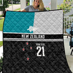 Custom NZ Cricket Pride Quilt Silver Fern Fan Supporter Apparel - Aussie Hoodie