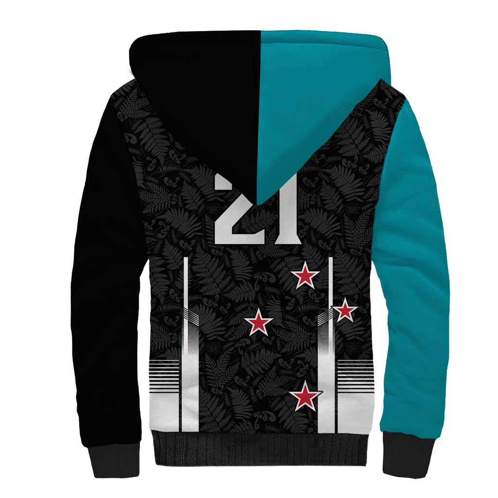Custom NZ Cricket Pride Sherpa Hoodie Silver Fern Fan Supporter Apparel - Aussie Hoodie