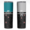Custom NZ Cricket Pride Skinny Tumbler Silver Fern Fan Supporter Apparel - Aussie Hoodie