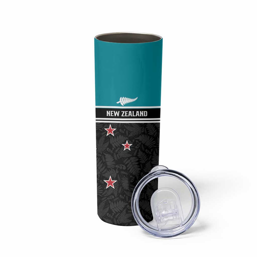 Custom NZ Cricket Pride Skinny Tumbler Silver Fern Fan Supporter Apparel - Aussie Hoodie