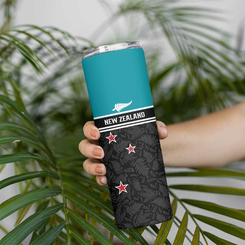 Custom NZ Cricket Pride Skinny Tumbler Silver Fern Fan Supporter Apparel - Aussie Hoodie