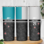 Custom NZ Cricket Pride Skinny Tumbler Silver Fern Fan Supporter Apparel - Aussie Hoodie