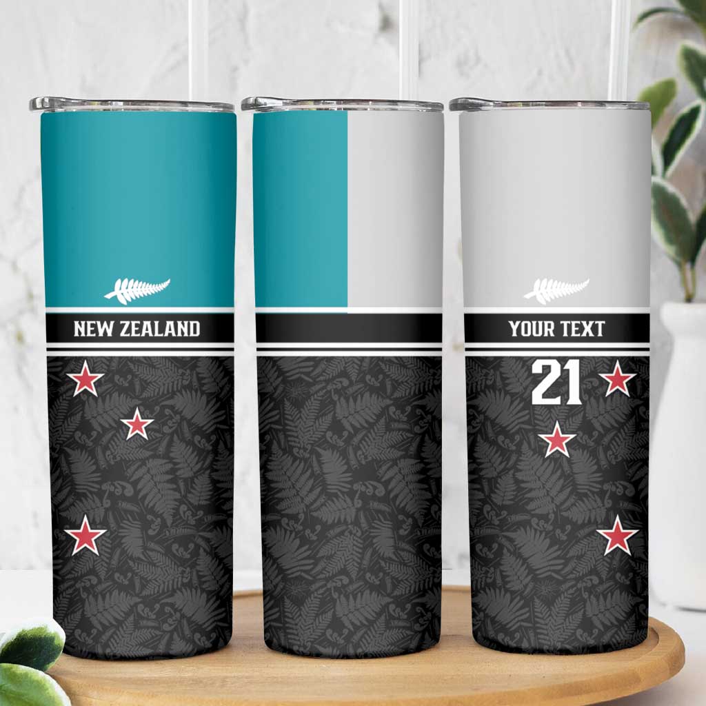 Custom NZ Cricket Pride Skinny Tumbler Silver Fern Fan Supporter Apparel - Aussie Hoodie