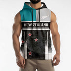 Custom NZ Cricket Pride Sleeveless Hoodie Silver Fern Fan Supporter Apparel - Aussie Hoodie