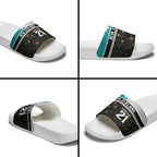 Custom NZ Cricket Pride Slide Sandals Silver Fern Fan Supporter Apparel - Aussie Hoodie