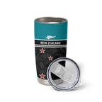 Custom NZ Cricket Pride Tumbler Cup Silver Fern Fan Supporter Apparel - Aussie Hoodie