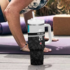 Custom NZ Cricket Pride Tumbler With Handle Silver Fern Fan Supporter Apparel - Aussie Hoodie