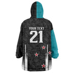 Custom NZ Cricket Pride Wearable Blanket Hoodie Silver Fern Fan Supporter Apparel - Aussie Hoodie