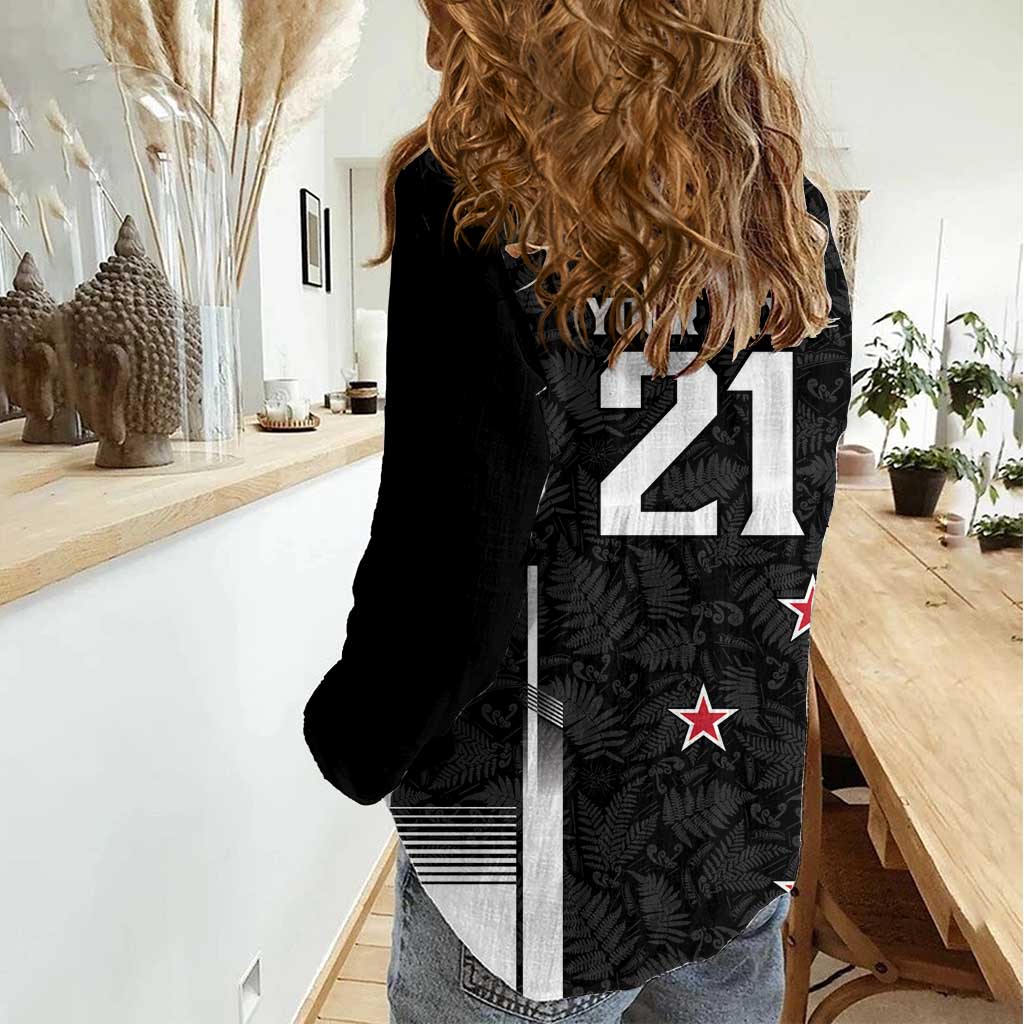Custom NZ Cricket Pride Women Casual Shirt Silver Fern Fan Supporter Apparel - Aussie Hoodie